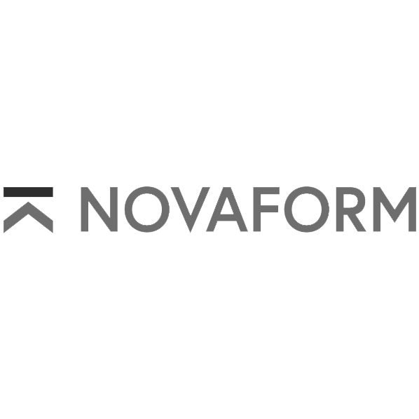 Logo Novaform 2023 Grijswaarden Vierkant Transparant
